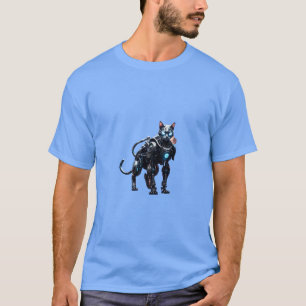Camiseta Cyber Cat Samurai T-Shirt ⚔️   Estilo de la calle 
