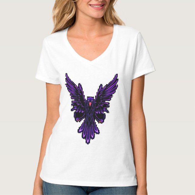 Camiseta Cyber Eagle – Wächter der Zukunft (Anverso)