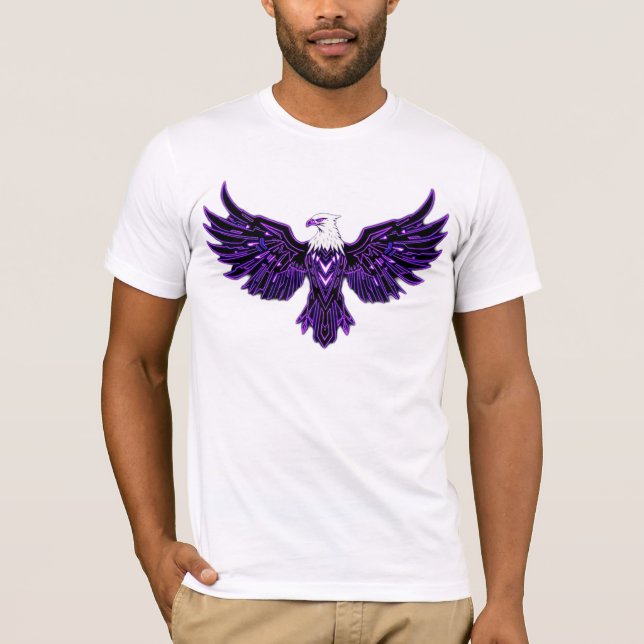 Camiseta Cyber Eagle – Wächter der Zukunft (Anverso)