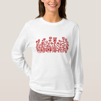 Camiseta Cyber Garden - Rojo de rubí