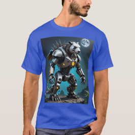 Camiseta Cyber Mecha Panda Warrior Moon Tee