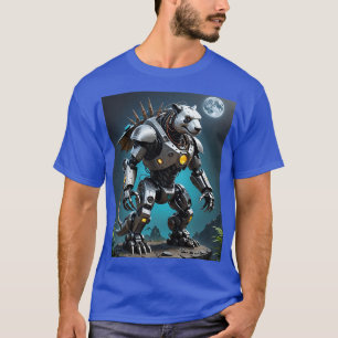 Camiseta Cyber Mecha Panda Warrior Moon Tee