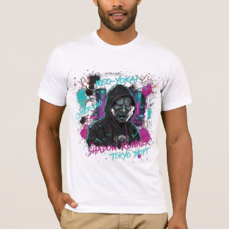 Camiseta CYBER-NINJA GHOST PROTOCOL | Futuristic Oni Mask S