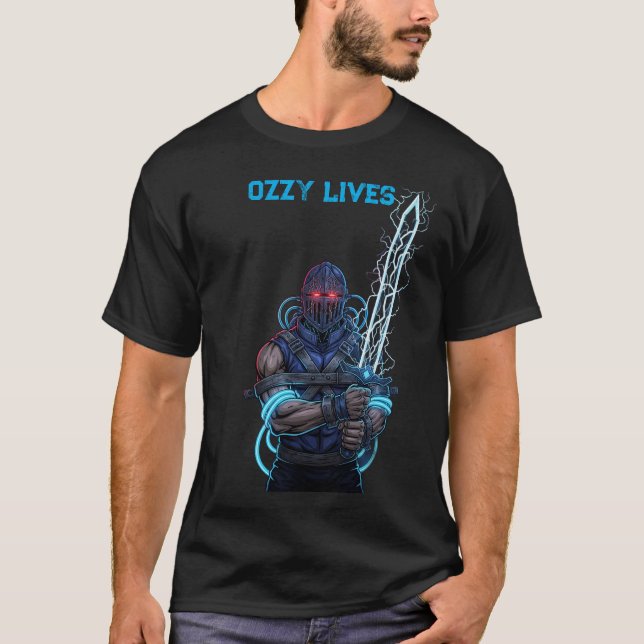 Camiseta Cyber-Ozzy: No hay descanso para los malvados (Anverso)