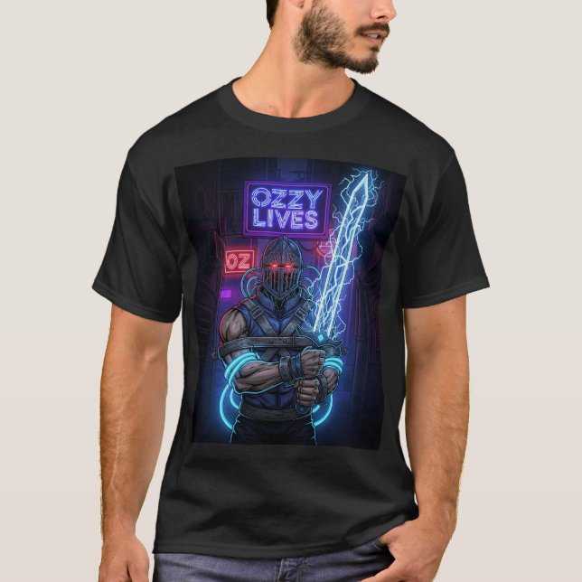 Camiseta  Cyber-Ozzy: No Rest for the Wicked (Anverso)