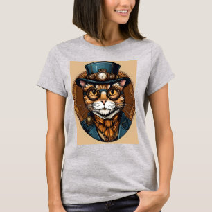CAMISETA CYBER PUNK CAT T-SHIRT