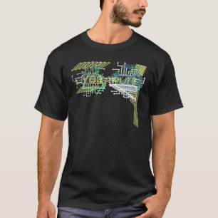 Camiseta Cyber Punk Cyberpunk Trippy Ácido Glitch Retro Fut