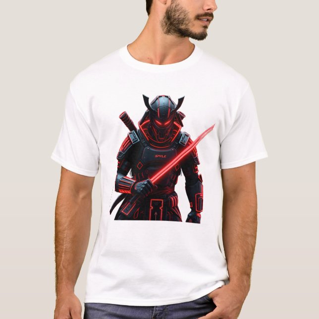 Camiseta Cyber Samurai Streetwear (Anverso)