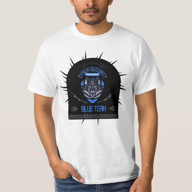Camiseta Cyber Security Blue Team Lone Guardian (Anverso)