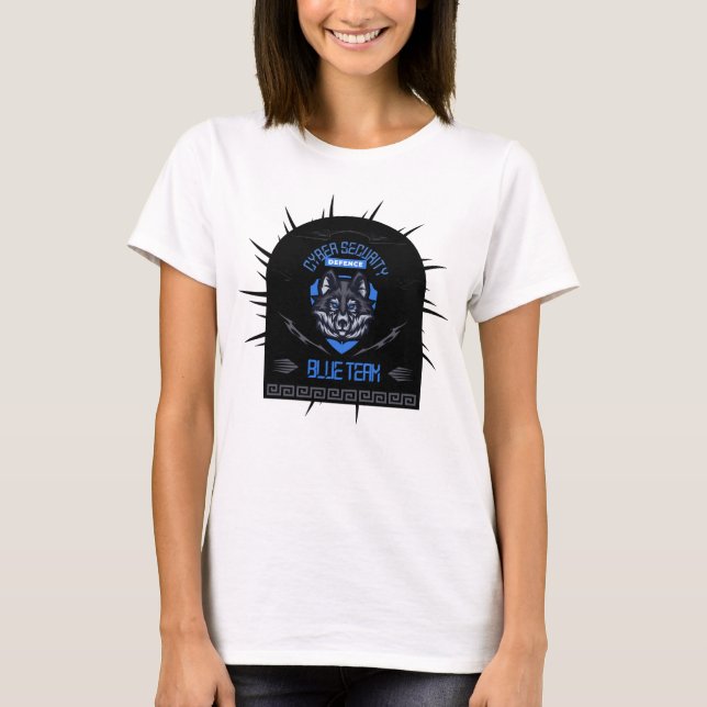 Camiseta Cyber Security Blue Team Lone Guardian (Anverso)