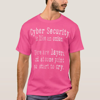 Camiseta Cyber Security Is Like An Onion Funny Saying