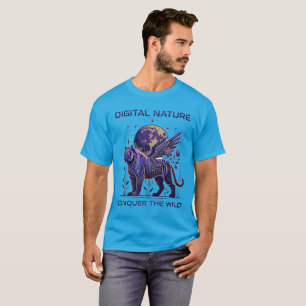 Camiseta Cyber Tiger – Instinto Digital Futurista 