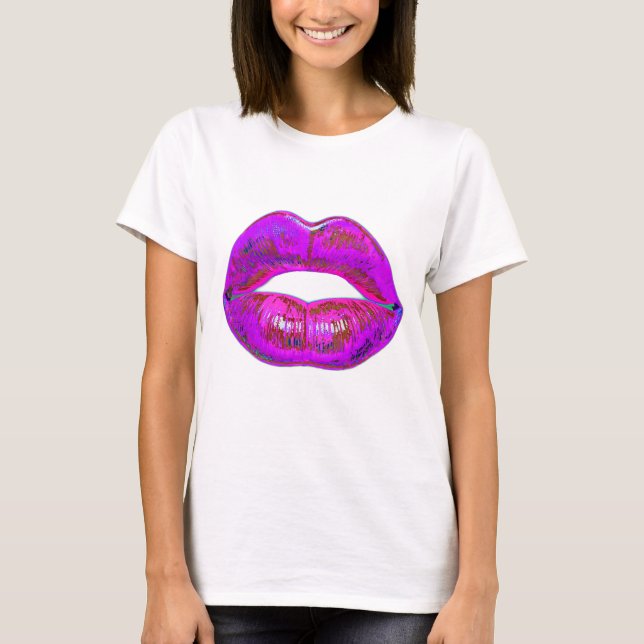Camiseta Cyber Venus Labios - Mis Labios son para ti. Multi (Anverso)