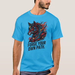 Camiseta Cyber Wolf ForgeYour Own Path – Pathfinde