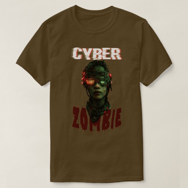 Camiseta Cyber Zombie (Diseño del anverso)