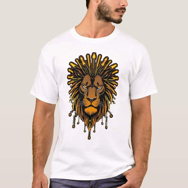 Camiseta „CyberLion – Die Energie des digitalen Königs“ (Anverso)