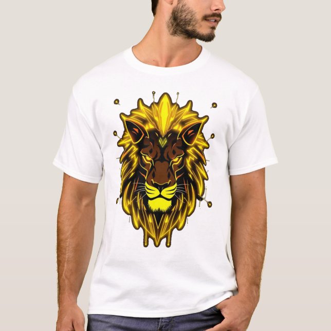 Camiseta „CyberLion – Die Energie des digitalen Königs“ (Anverso)