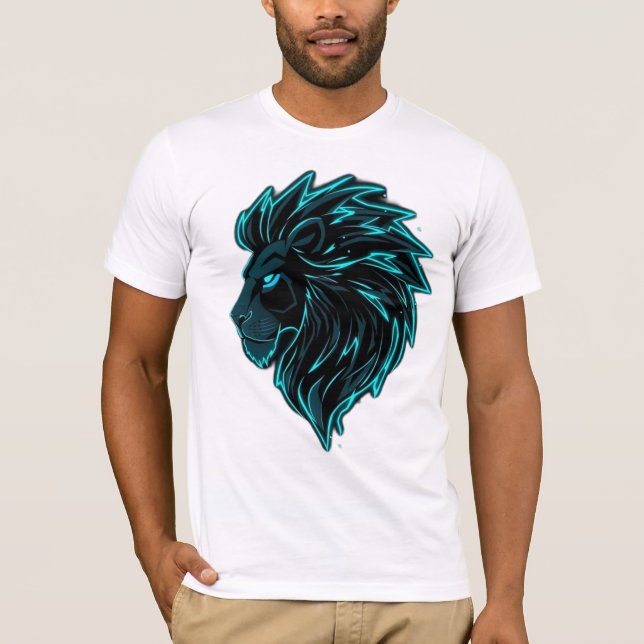 Camiseta „CyberLion – Die Zukunft hat eine Mähne“ (Anverso)