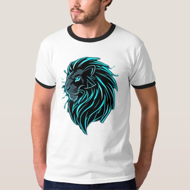 Camiseta „CyberLion – Die Zukunft hat eine Mähne“ (Anverso)