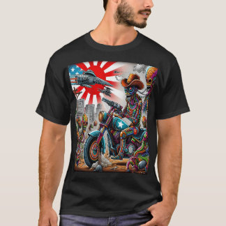 Camiseta Cybernetic Bikers in Psychedelic Apocalypse