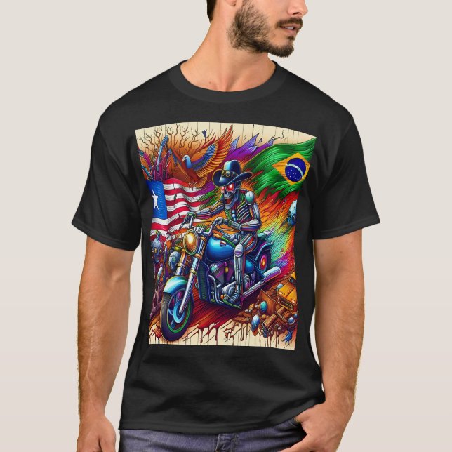 Camiseta Cybernetic Knight: The Journey of Nations (Anverso)