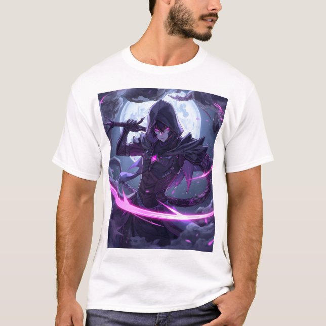 Camiseta Cyberpunk Assassin Moon (Anverso)