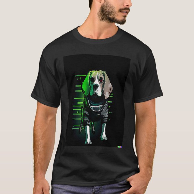 Camiseta CyberPunk Beagle (Anverso)