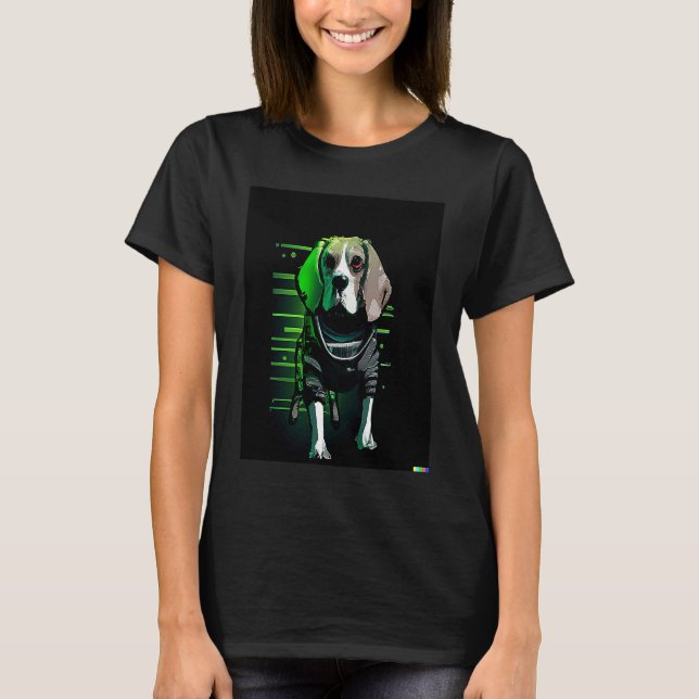 Camiseta CyberPunk Beagle (Anverso)
