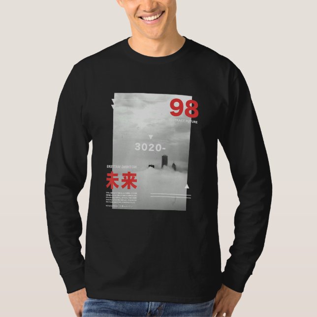 Camiseta Cyberpunk Calle japonesa Tokio Streetwear Aesthet (Anverso)