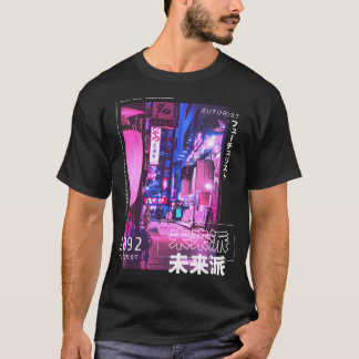Camiseta Cyberpunk Calle japonesa Tokio Streetwear Aesthet