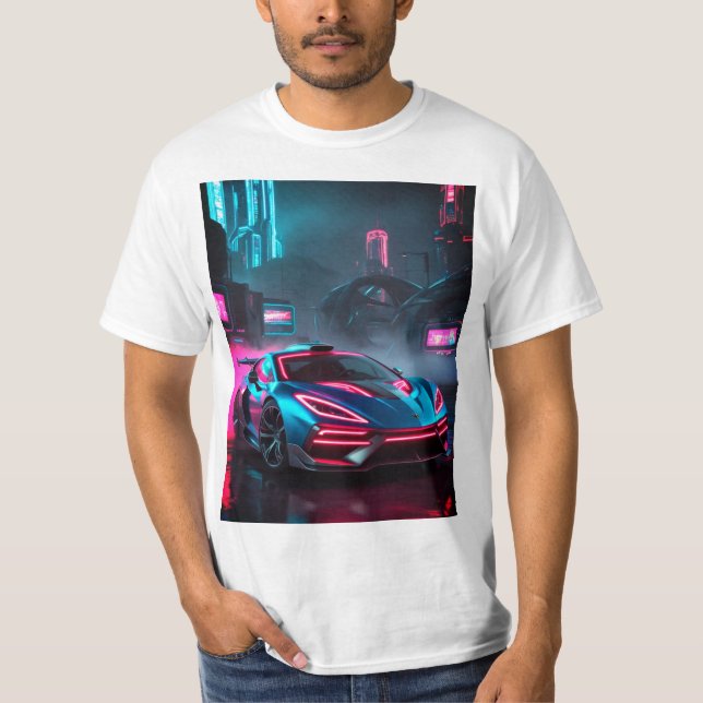 Camiseta Cyberpunk Car (Anverso)