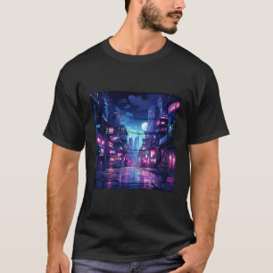 Camiseta Cyberpunk City Tech Wear
