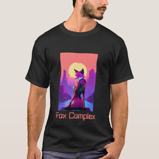 Camiseta CyberPunk Fox (Anverso)