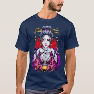 Camiseta Cyberpunk Geisha Chica
