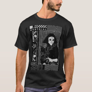 Camiseta Cyberpunk Goth Girl Urban Modern Style 