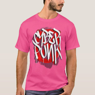 Camiseta Cyberpunk Graffiti Street Art Gamer Cyber Punk Fut