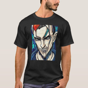 Camiseta Cyberpunk Hacker Computadora Diseño Geek Premium_1
