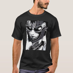 Camiseta Cyberpunk Hacker Computadora Diseño Geek Premium_8
