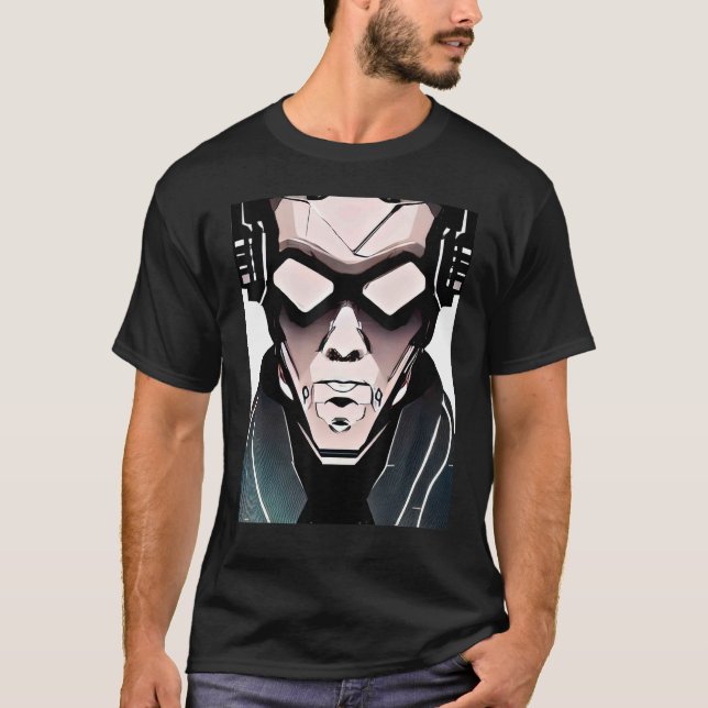 Camiseta Cyberpunk Hacker Computer Geek design_3 (Anverso)