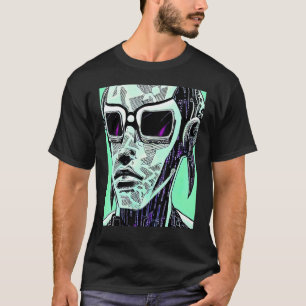 Camiseta Cyberpunk Hacker Computer Geek design_5