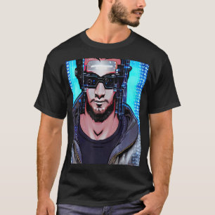 Camiseta Cyberpunk Hacker Computer Geek design_6