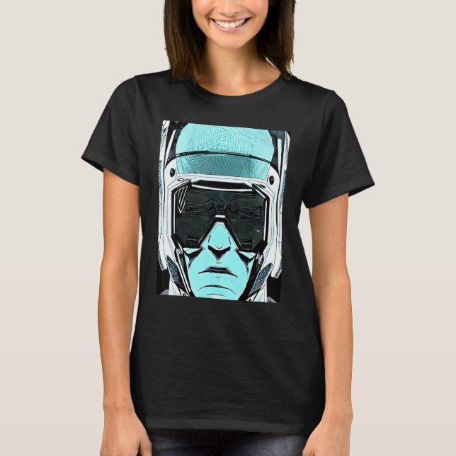 Camiseta Cyberpunk Hacker Computer Geek design_7 (Anverso)