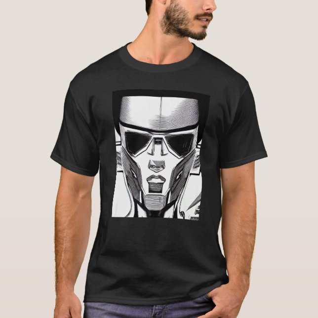 Camiseta Cyberpunk Hacker Computer Geek design Premium_29 (Anverso)