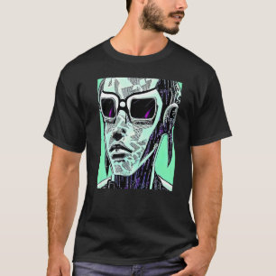 Camiseta Cyberpunk Hacker Computer Geek design Premium_5