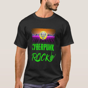 Camiseta Cyberpunk Hard Rock Style Para Cyber Rock Peo