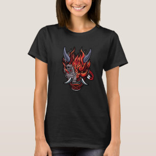 Camiseta Cyberpunk Oni Demon El Diablo Japonés 1