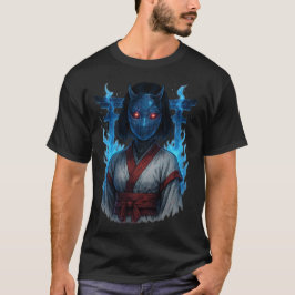 Camiseta Cyberpunk Oni Girl with Torii Gate