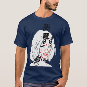 Camiseta Cyberpunk Samurai Chica del mal