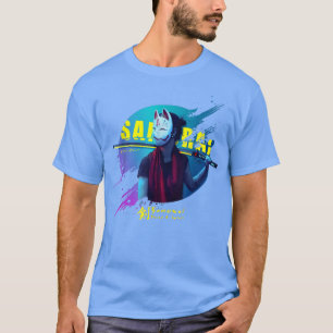 Camiseta Cyberpunk Samurai Chica japonés Samurai Bushido Sp