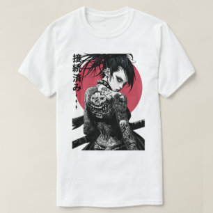 Camiseta Cyberpunk Samurai Vaporwave 